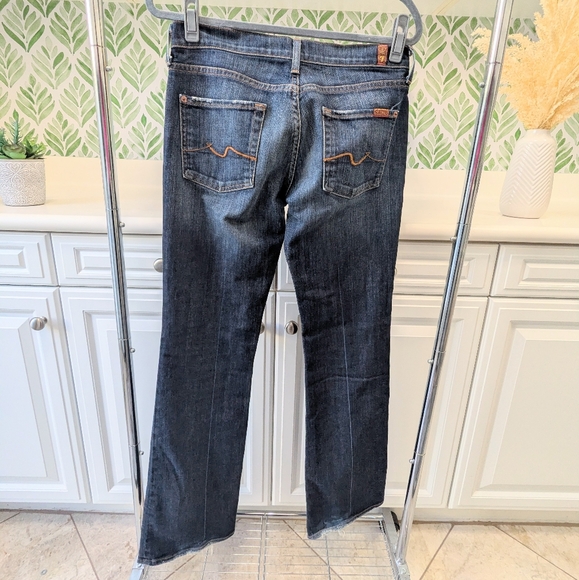 7 For All Mankind Blue Bootcut Jeans 28 - Picture 4 of 11